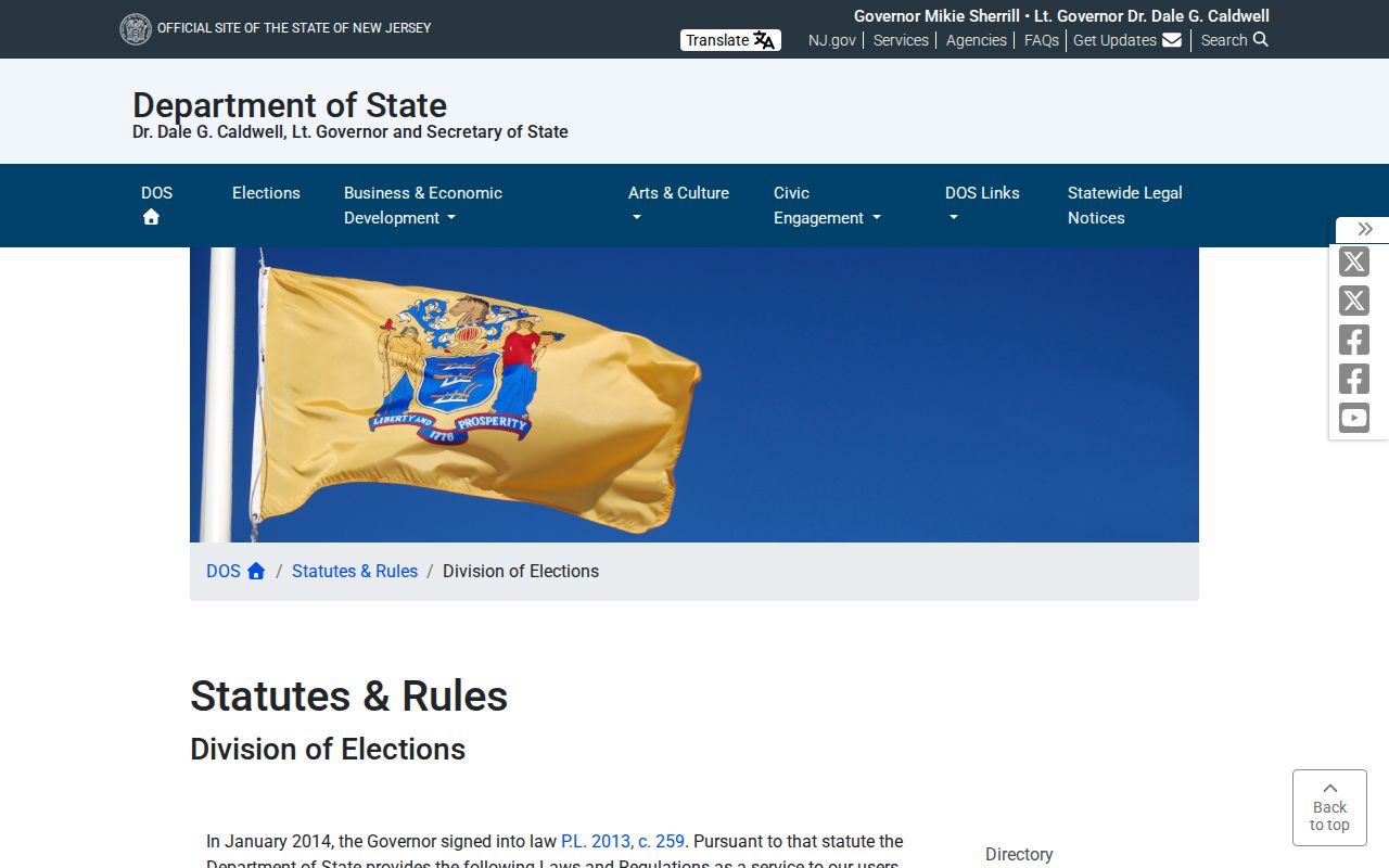 Neptune Township neighbors New Jersey voter file statute